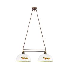 Kolarz 731.82.136 - Luster na lanku NONNA 2xE27/75W/230V víno/jahody
