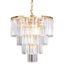 Zuma Line 17106/4+1-GLD - Krištáľový luster na reťazi AMEDEO 5xE14/40W/230V