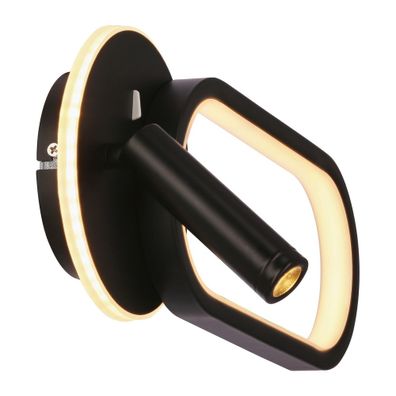 Čierne LED nástenné svietidlo Monet – Candellux Lighting