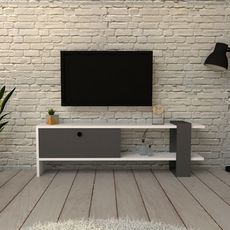 Kalune Design TV stolek FUNDA 120 cm antracitový/bílý