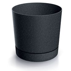 Prosperplast Květináč TUBOS P ECO WOOD antracitový matný, varianta 29,2 cm