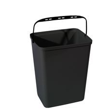 Súprava 4 farebných plastových košov na triedený odpad, 20 L, 340 x 290 x 470 mm