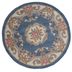 Flair Rugs koberce Ručne všívaný kusový koberec Lotus premium Blue kruh - 120x120 (priemer) kruh cm