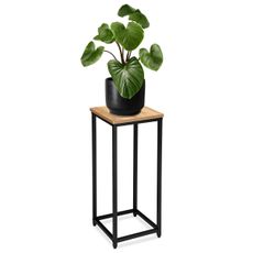 TZB Květinový stojan Loft Arben 60 cm černý/dub Craft