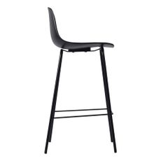 Čierna plastová barová stolička (výška sedadla 67,5 cm) Whitby – Unique Furniture