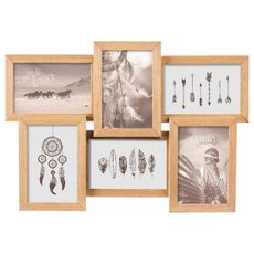 DekorStyle Fotorámeček Nature na 6 kusů fotografií hnědý