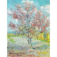 Obraz - 30x40 cm reprodukcia Pink Peach Trees, Vincent van Gogh – Fedkolor