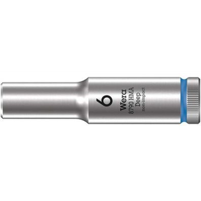 Wera 004503 Nástrčné hlavice Zyklop 1/4" 6 hrana 6 mm typ 8790 HMA - hlboké