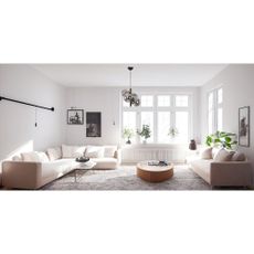 Čierne/sivé závesné svietidlo so skleneným tienidlom ø 15 cm Forte – Squid Lighting