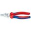 Kombinované kliešte 140 mm. KNIPEX 03 05 140 - chrómované, viaczložkové objímky