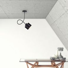 Prisadený luster SIMPLY BLACK 1xE27/60W/230V