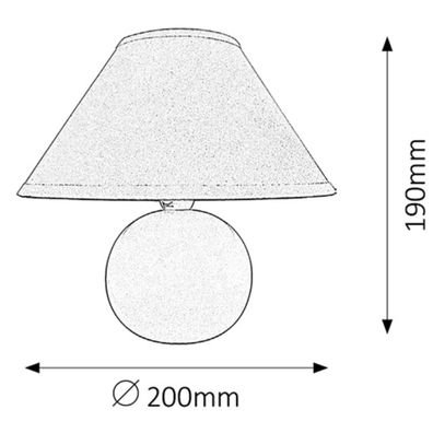 Rabalux 4901 - Stolná lampa ARIEL 1xE14/40W/230V