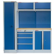 Zostava kvalitného PROFI BLUE dielenského nábytku 5 ks - MTGS1300BAL03