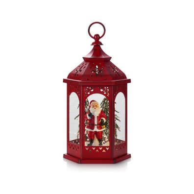 Markslöjd 704975 - LED Vianočná dekorácia ROLF LED/3xAA lucerna červená