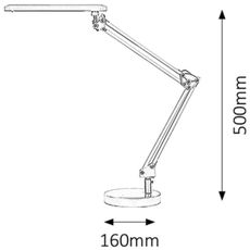 Rabalux 4407 - LED Stolná lampa COLIN LED/5,6W/230V