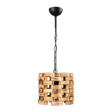 Závesné svietidlo v prírodnej farbe s dreveným tienidlom ø 20 cm Match – Squid Lighting
