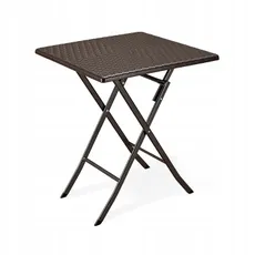 ModernHome Záhradný stolík skladací konferenčný stolík ratanový balkón 62 cm