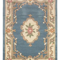 Flair Rugs Ručne všívaný kusový koberec Lotus premium Blue - 75x150 cm