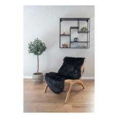 Čierny syntetický behúň 60x180 cm – House Nordic