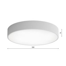 LED Stropné svietidlo CLEO LED/69W/230V 4000K pr. 50 cm šedá