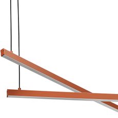 Argon 8837 - LED Luster na lanku MIAMI LED/74W/230V 3000K hnedá