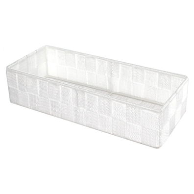 Compactor Úložný organizér do zásuvky Compactor TEX - košík L, 30 x 12 x 7 cm, biely, L