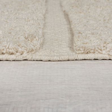Flair Rugs , Kusový koberec Kaia Ada Geo Natural, 120x170, biela, obývacia izba