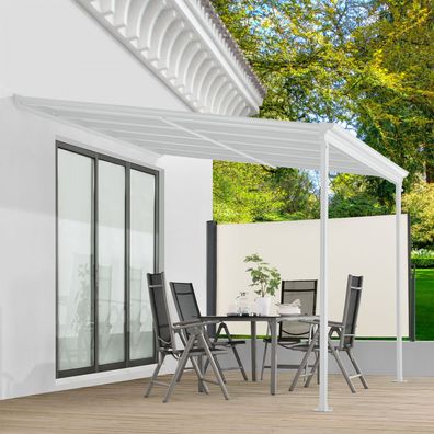 Záhradná hliníková pergola s polykarbonátom 3 x 3 m | biela