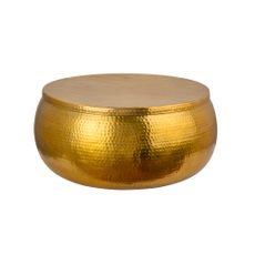 Estila Orientálny konferenčný stolík Hammerblow v zlatej farbe 70cm