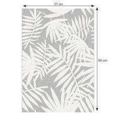KONDELA Intisar koberec 57x90 cm vzor listy