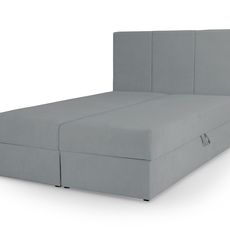 Wilsondo Čalúnená manželská boxspring posteľ Aluria - sivá Rozmer: 140x200