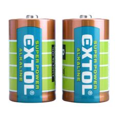 Batérie alkalické, 2ks, 1,5V D (LR20)