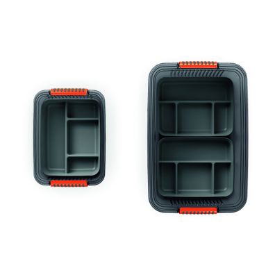 Sivý plastový rozdeľovač do úložného boxu 31,5x24x7,5 cm K Latch Box – KIS