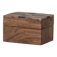 Hnedý dekoratívny drevený úložný box 6,5x4,5x4 cm Cemile – Bloomingville