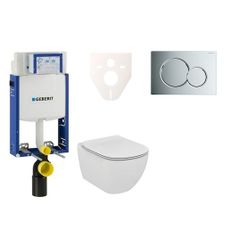 Cenovo zvýhodnený závesný WC set Geberit na zamurovanie + WC Ideal Standard Tesi 110.302.00.5NF2