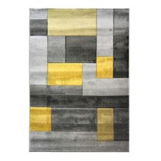 Sivo-žltý koberec Flair Rugs Cosmos, 120 × 170 cm