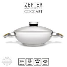 Zepter Wok panvica ø 24 cm + Sada nožov Zepter