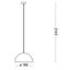Ideal Lux - Luster na lanku FOLK 1xE27/60W/230V pr. 18 cm hnedá