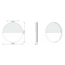 LDST RO-01-SZ-BC8 - Osvetlenie schodiska ROBIN 8xLED/1,2W/230V