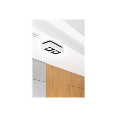 Biele stropné svietidlo s kovovým tienidlom 34x18,5 cm Loid – GTV