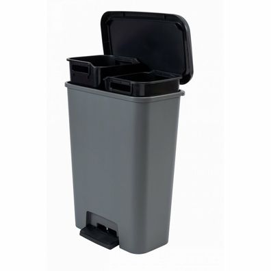 Curver Odpadkový kôš na triedený odpad Compatta, 23 + 23 l, 23 + 23 l