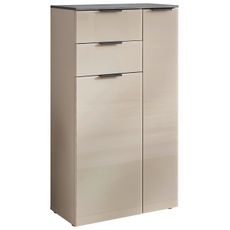 Venda STREDNE VYSOKÁ SKRINKA, antracitová, kašmírová, 60/107/30 cm