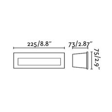 FARO 70271 - LED Vonkajšie zápustné svietidlo NAT LED/8W/230V