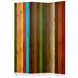 Paraván Wooden rainbow Dekorhome 135x172 cm (3-dielny)