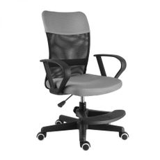 Detská stolička Neoseat MONKEY s podnožou — látka, čierna / šedá