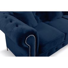 Rozkladacia pohovka Roma Chesterfield II Modrá