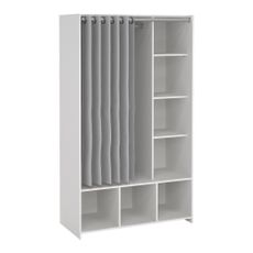 Bielo-sivá šatníková skriňa 105x180 cm Kit – Tvilum