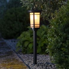 Vonkajšie solárne LED svietidlo Star Trading Flame, výška 53 cm