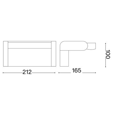 Ideal Lux -LED Vonkajšie nástenné svietidlo SWIPE LED/20,5W/230V CRI 90 IP54 hnedá