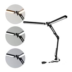 Brilagi - LED Stmievateľná stolná lampa VARIO 2xLED/14W/230V 3000-6000K čierna